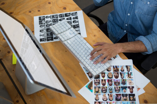 business desktop on top of a desk